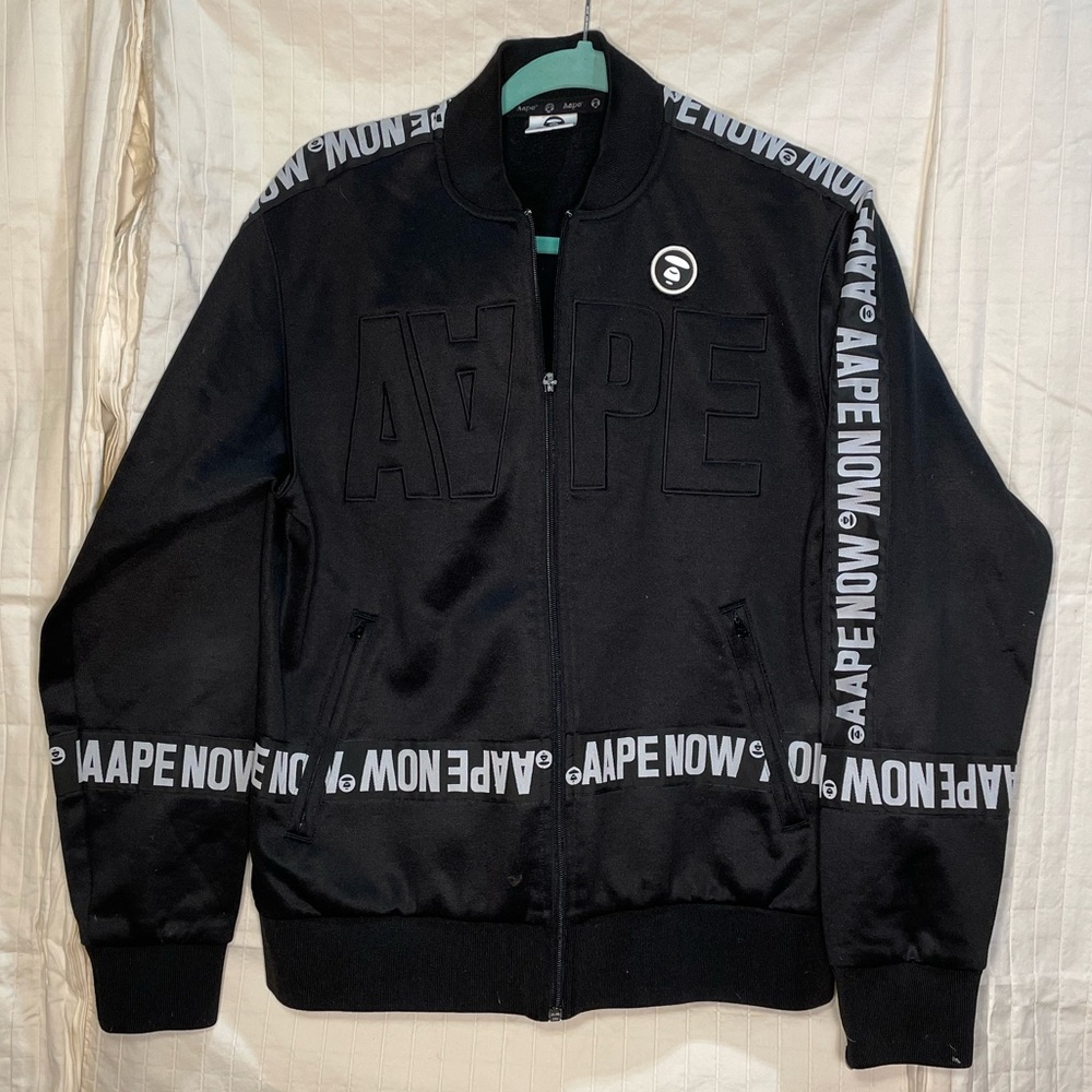 A Bathing Ape Black Zip-Up Jacket